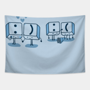 Keyboard Love Tapestry