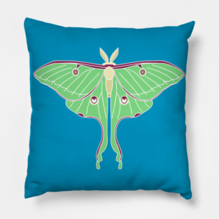 PATIENT LUNA MOTH BUTTERFLY Pillow