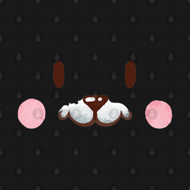 Cute Watercolor bunny Face by Tshirtiz