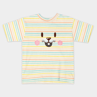 Cute Watercolor bunny Face Kids T-Shirt