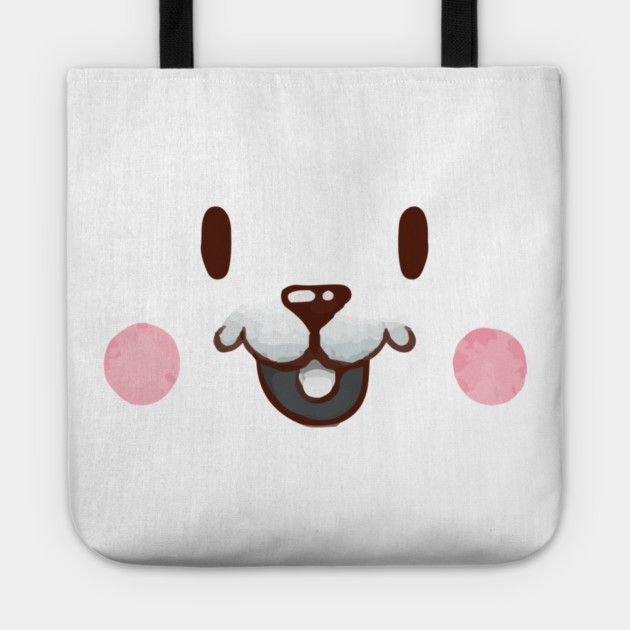 Cute Watercolor bunny Face Tote by Tshirtiz