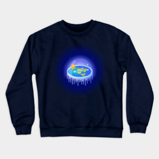 flat earth Crewneck Sweatshirt
