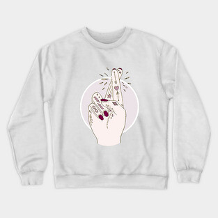 Fingers Crossed Crewneck Sweatshirt