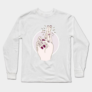 Fingers Crossed Long Sleeve T-Shirt