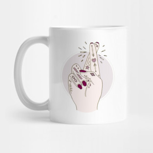 Fingers Crossed Mug