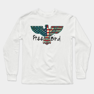America Free Bird Long Sleeve T-Shirt