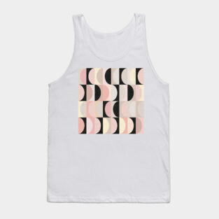 Mid-Century Modern Shapes / Vintage Blush Tank Top