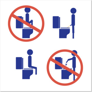 Simple Rules For The Toilet Posters and Art