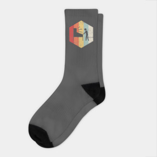 Retro 70s Pinball Player Socks