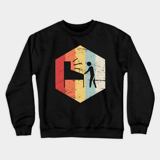 Retro 70s Pinball Player Crewneck Sweatshirt