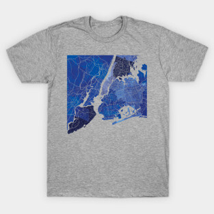 New York City Map T-Shirt