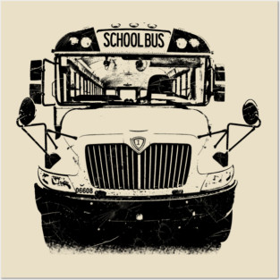 school bus Posters and Art