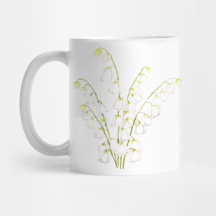 white lily of valley 2021 Mug