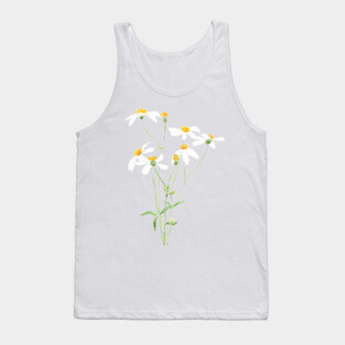white black jack flowers 2 Tank Top