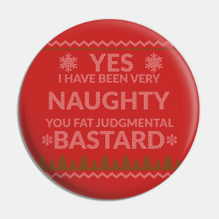 Ugly Sweater Santa Pin