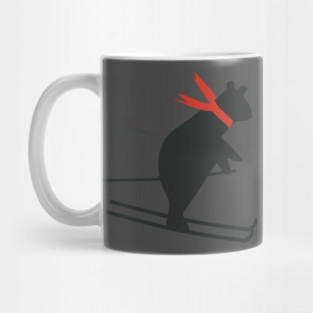 Bear skiing Mug