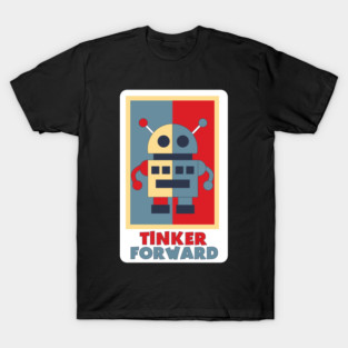Tinker Robot Tri Color Retro T-Shirt
