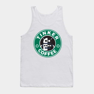 Tinker Forward Robot Coffee Tank Top