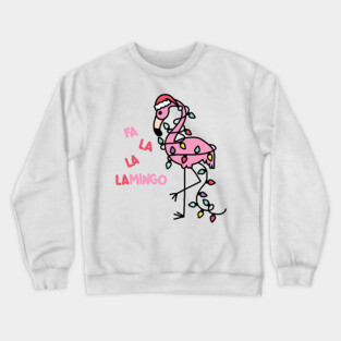 Christmas Flamingo Crewneck Sweatshirt