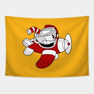 Aero Cuphead Tapestry