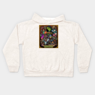 Dungeon Muppets (With Bordered Background) Kids Hoodie