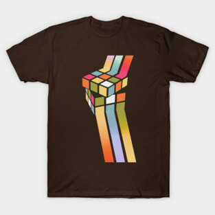 Rubiks Cube Abstract Art T-Shirt