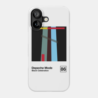 Black Celebration / Minimal Style Graphic Artwork Design Phone Case