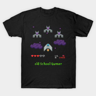 Retro Space Arcade Video Game T-Shirt