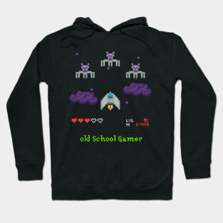 Retro Space Arcade Video Game Hoodie
