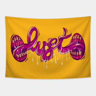 crazy lips Tapestry