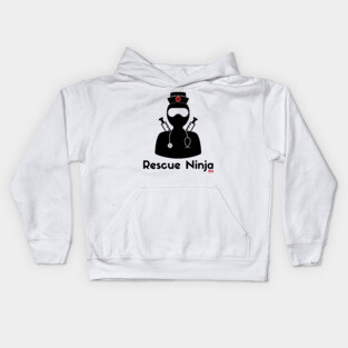 Rescue Ninja - Funny Registered Nurse Kids Hoodie