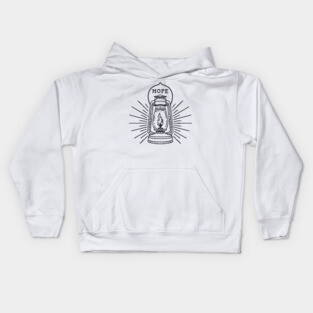 Lantern of Hope Illustration Kids Hoodie
