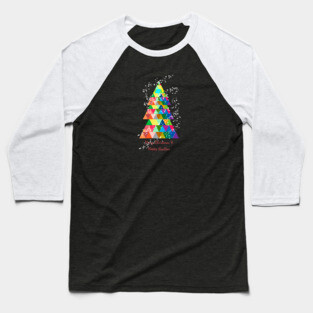christmas tree colorful Baseball T-Shirt