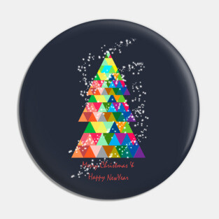 christmas tree colorful Pin