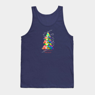 christmas tree colorful Tank Top