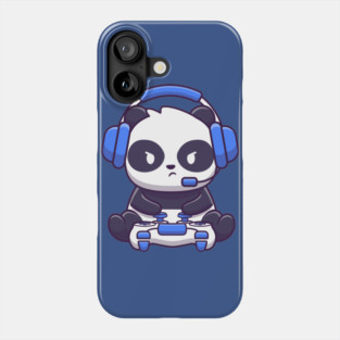 Cute panda gaming Phone Case