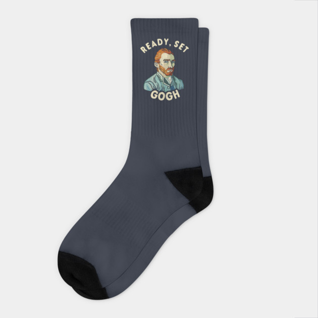 Ready, Set Gogh Socks by dumbshirts