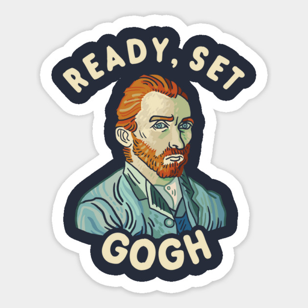 Ready, Set Gogh Magnet by dumbshirts