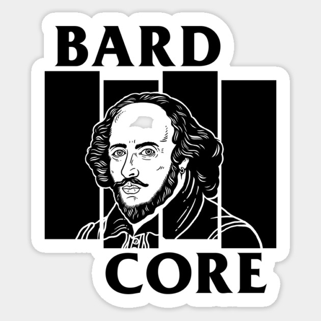 Bardcore Sticker by dumbshirts