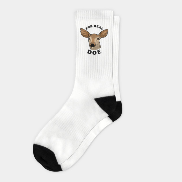 For Real Doe Socks by dumbshirts