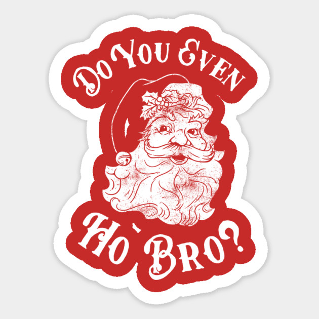 Do You Even Ho Bro Sticker by dumbshirts