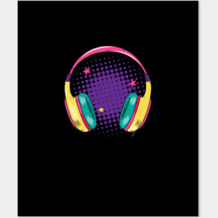 Headphones Posters and Art