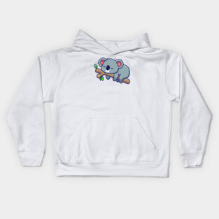 Cute koala sleeping Kids Hoodie