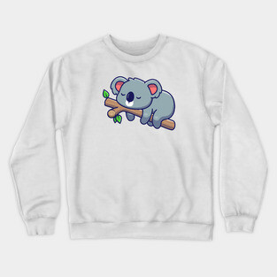 Cute koala sleeping Crewneck Sweatshirt