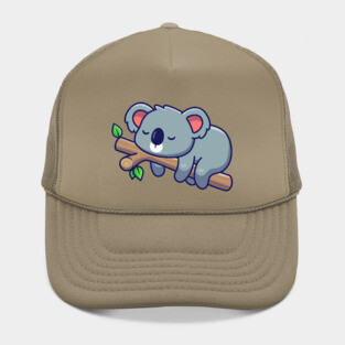 Cute koala sleeping Hat