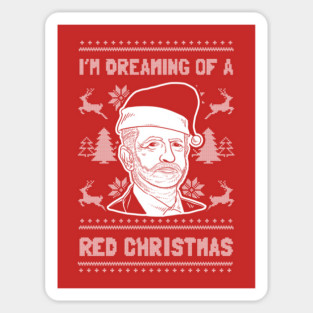 I'm Dreaming Of A Red Christmas Sticker