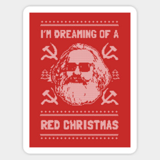 I'm Dreaming Of A Red Christmas Sticker