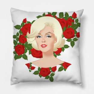 Marilyn Roses Pillow