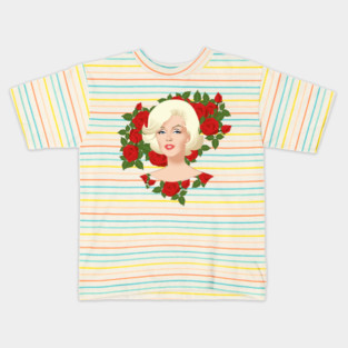 Marilyn Roses Kids T-Shirt