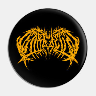 Garfield (Lasagna Orange Variant) - Death Metal Logo Pin